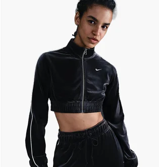 Кофта женская Nike Cllctn Velour Fz Black FZ3679-010