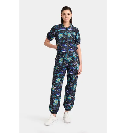 Олимпийка женская Arena Fun Planet S/S Hooded Jacket Blue 007536-550