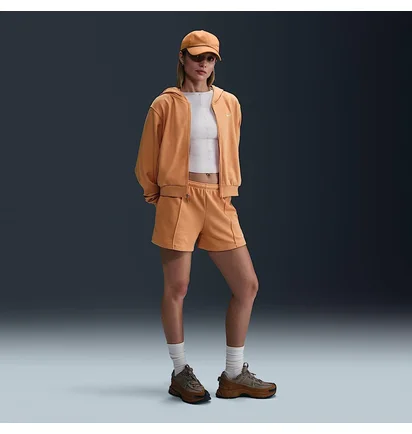 Толстовка женская Nike Nsw Chll Ft Fz Hdy Orange FN2415-856