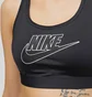 Топ женский Nike Swsh Med Spt Futura Bra Black FB4080-010