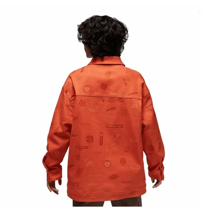 Рубашка женская Air Jordan Trucker Jacket Orange DX0384-812