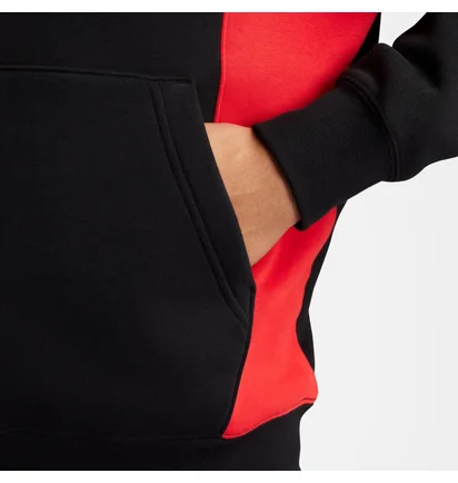 Худи мужское Nike Air Po Hoody Black/Red FV0167-012