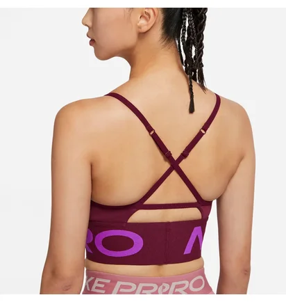 Топ женский Nike W Indy Pro Cn Long Line Bra Bordo Ct3764-638