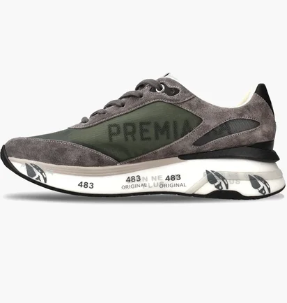 Кроссовки мужские Premiata Moerun Grey/Green MOERUN-7106