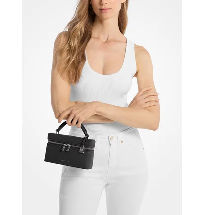Сумка женская Michael Kors Jana Extra-Small Leather Crossbody Bag Black 32F5SQ1C0L-BLACK-138575