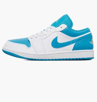 Кроссовки мужские Air Jordan Air 1 Low Light Blue/White 553558-174