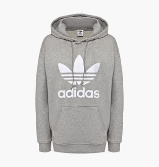 Толстовка жіноча Adidas Trefoil Hoodie Grey FM3304