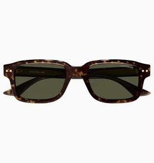 Солнцезащитные очки мужские MONT BLANC Green/Brown MB0286S-002-53