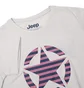 Футболка жіноча Jeep T-Shirt Oversize Star Striped Print Turn White O102613-J863