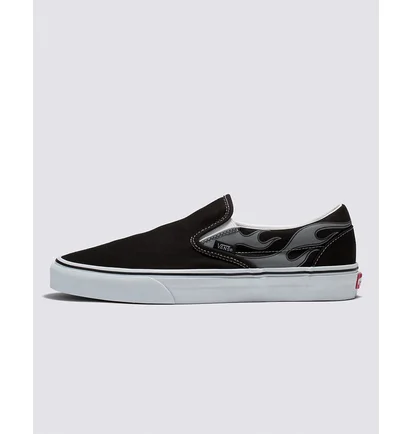Кеды унисекс Vans Reflective Flame Classic Slip-On Shoe Black VN0A7Q5DBM8