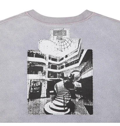 Свитшот унисекс cav empt Overdye Grey CES27CS10