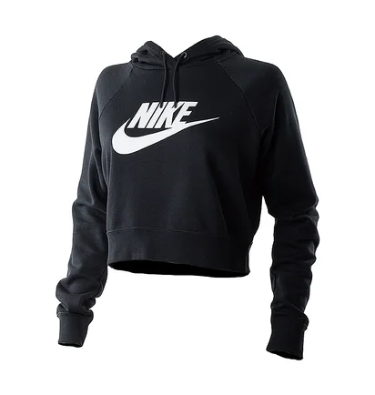 Худи женское Nike W Nsw Essntl Flc Gx Crop Hdy Black CJ6327-010