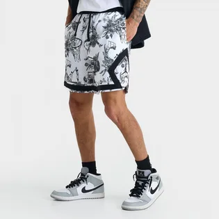 Шорти чоловічі Air Jordan Sport Dri-Fit Printed Diamond Basketball Shorts White FV8614-100