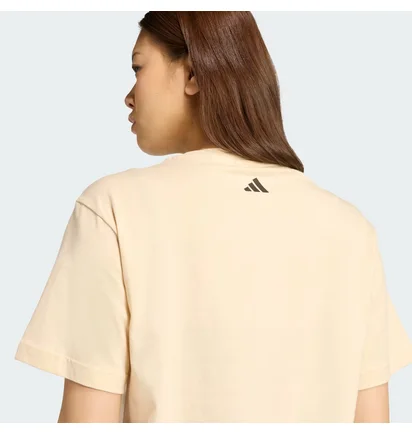 Футболка женская Adidas X Farm Graphic Beige JL8614
