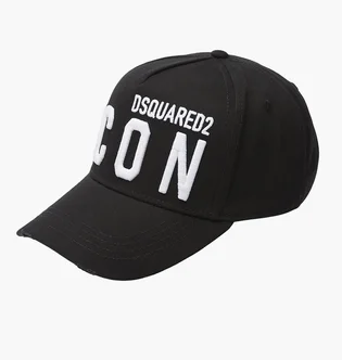 Кепка чоловіча Dsquared2 Icon Cap White Logo Black BCM041205C00001