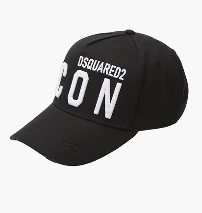 Кепка чоловіча Dsquared2 Icon Cap White Logo Black BCM041205C00001