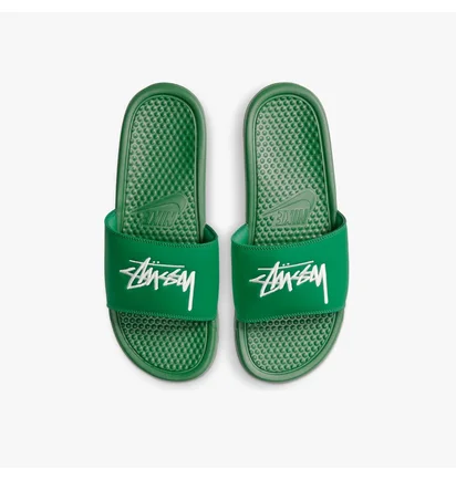 Тапочки мужские Nike Slide Stussy Green Dc5239-300