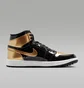 Кроссовки мужские Air Jordan 1 Retro High Golf Patent Gold Toe Black/Gold DQ0660-002