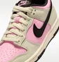 Кроссовки детские Nike Dunk Low Big Kids Shoes Beige/Pink FB9109-601