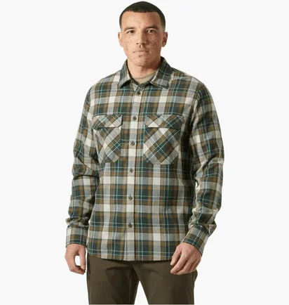 Рубашка мужская Helly Hansen Lokka Organic Flannel Ls Green 62731-418