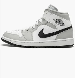 Кроссовки женские Air Jordan Wmns 1 Mid White/Grey BQ6472-015