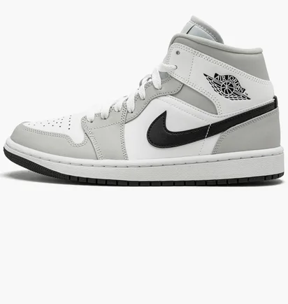 Кроссовки женские Air Jordan Wmns 1 Mid White/Grey BQ6472-015