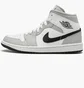 Кроссовки женские Air Jordan Wmns 1 Mid White/Grey BQ6472-015