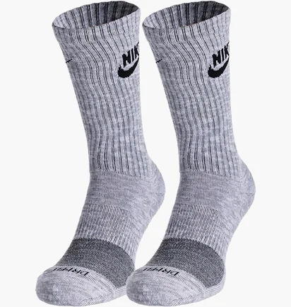 Шкарпетки унісекс Nike Everyday Plus Cush Crew Grey (1 пара) DH3778-073