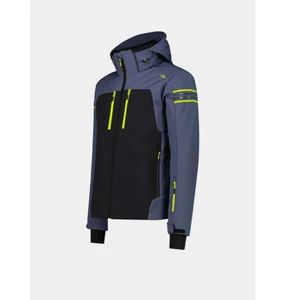 Куртка женская CMP Zip Hood Softshell Blue/Black 34W4647-U911