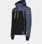 Куртка женская CMP Zip Hood Softshell Blue/Black 34W4647-U911