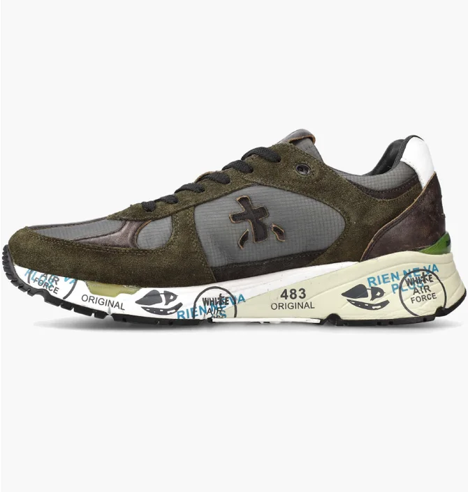 Кроссовки мужские Premiata Mase Olive VAR-4005
