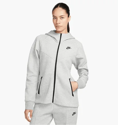 Толстовка женская Nike Sportswear Tech Fleece Windrunner Full-Zip Hoodie Grey FB8338-063
