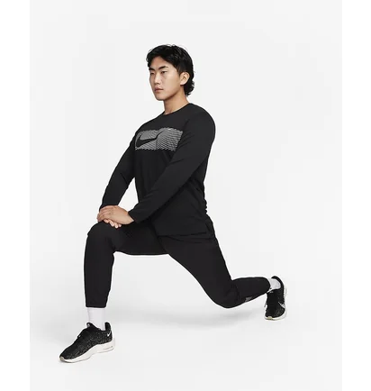 Лонгслів чоловічий Nike Dri-Fit Flash Black FB8552-010