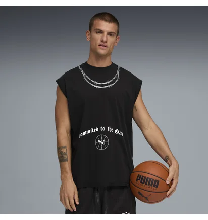 Футболка чоловіча Puma Swish N Ink Oversized Cut Off Black 634663-01