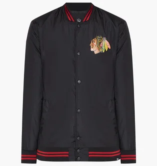 Бомбер мужской 47 Brand Nhl Chicago Blackhawks Core Po Black 570568JK-FS