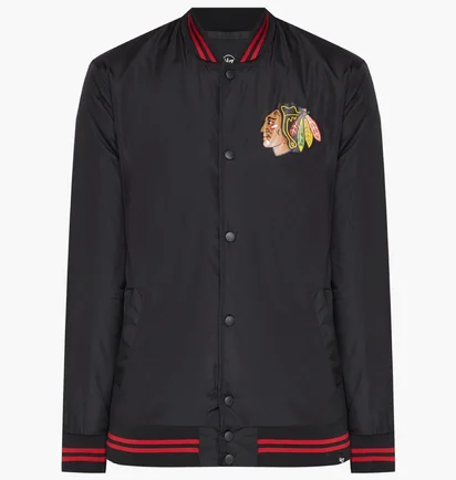 Бомбер мужской 47 Brand Nhl Chicago Blackhawks Core Po Black 570568JK-FS