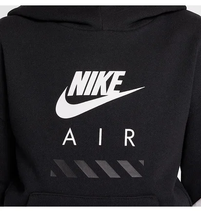 Спортивный костюм детский Nike Air Older Kids Fleece Black HF8812-010__HF8811-010