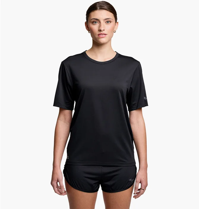 Футболка женская Saucony Stopwatch Short Sleeve Black SAW800484-BK