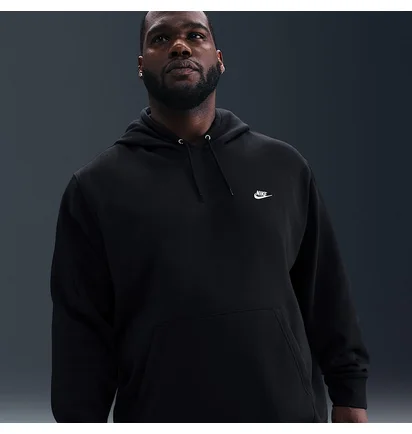 Худі чоловіче Nike Club Pullover Fleece Hoodie Black FN3859-010