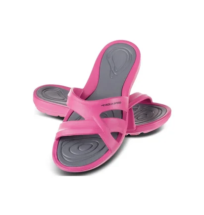 Тапочки жіночі Aqua Speed Panama 6608 Pink/Grey 513-03