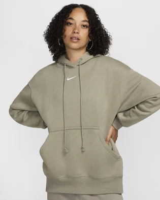 Худи женское Nike Sportswear Phoenix Fleeceoversized Pullover Hoodie Green DQ5860-320