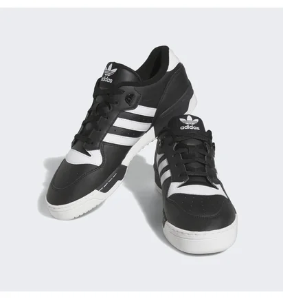 Кроссовки унисекс Adidas Rivalry Low Noir/Blanc Black FZ6327