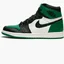Кроссовки мужские Air Jordan 1 Retro High Og Black/Green 555088-302