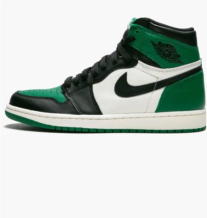 Кроссовки мужские Air Jordan 1 Retro High Og Black/Green 555088-302