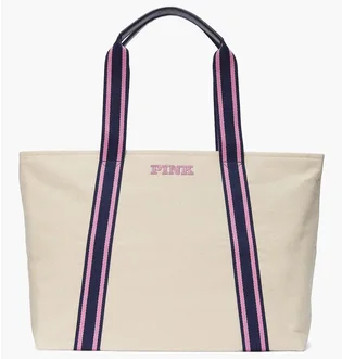 Сумка женская Victoria's Secret Signature Canvas Tote Beige BB2024BG105053VS