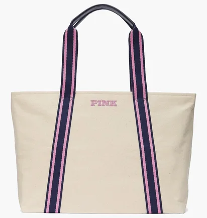 Сумка женская Victoria's Secret Signature Canvas Tote Beige BB2024BG105053VS