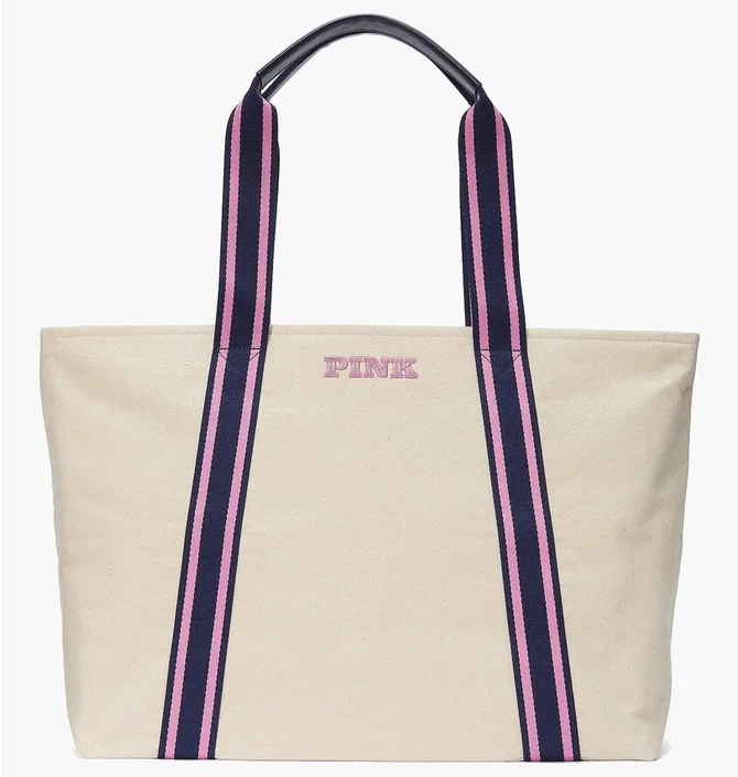 Сумка женская Victoria's Secret Signature Canvas Tote Beige BB2024BG105053VS