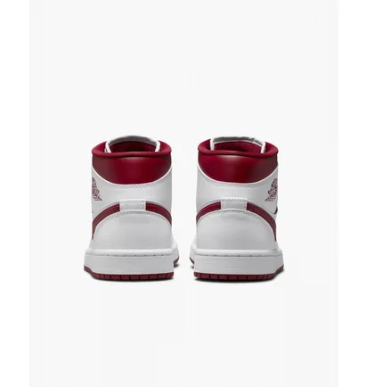Кроссовки женские Nike Air Jordan 1 Mid Reverse Chicago Red W White Bq6472-161