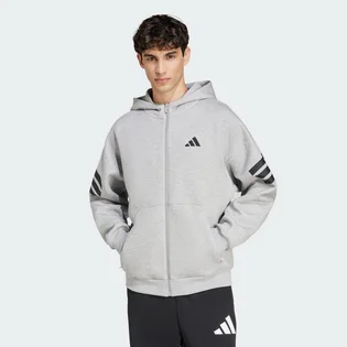 Толстовка мужская Adidas Future Icons 3-Stripes Full-Zip Grey JD4828