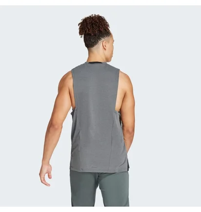 Майка чоловіча Adidas Designed For Training Workout Tank Top Grey IS3819